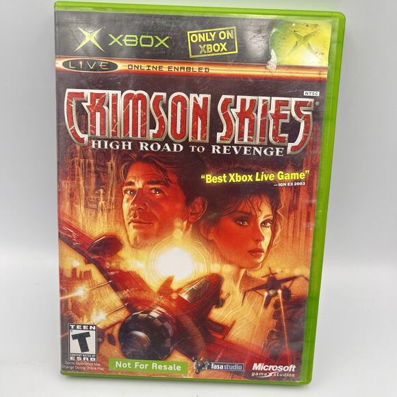 Crimson Skies: High Road To Revenge (Microsoft Xbox) Free Shipping - Picture 1 of 7